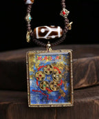 Collar de thangka «Bóveda del tesoro abierta»