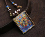 Collar de thangka «Bóveda del tesoro abierta»