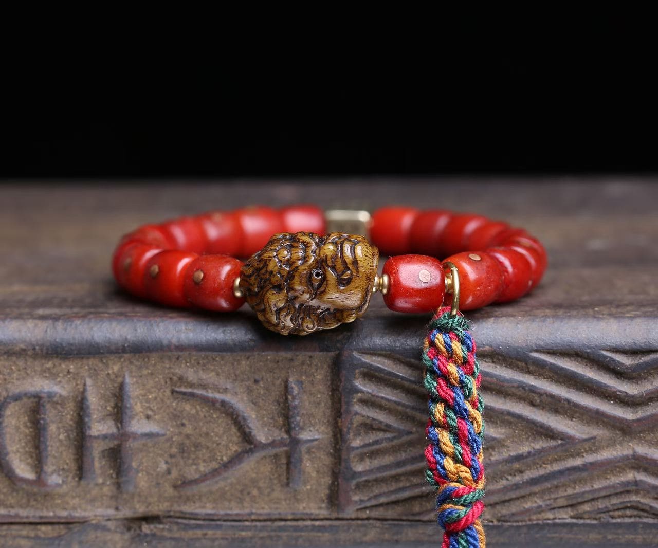 Red Dice and Cinnabar Guardian Bracelet