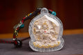 Collar con amuleto de thangka de Mahakala