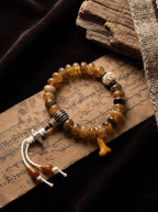 「Time-Worn Heritage」 Yak Horn Mala Bracelet