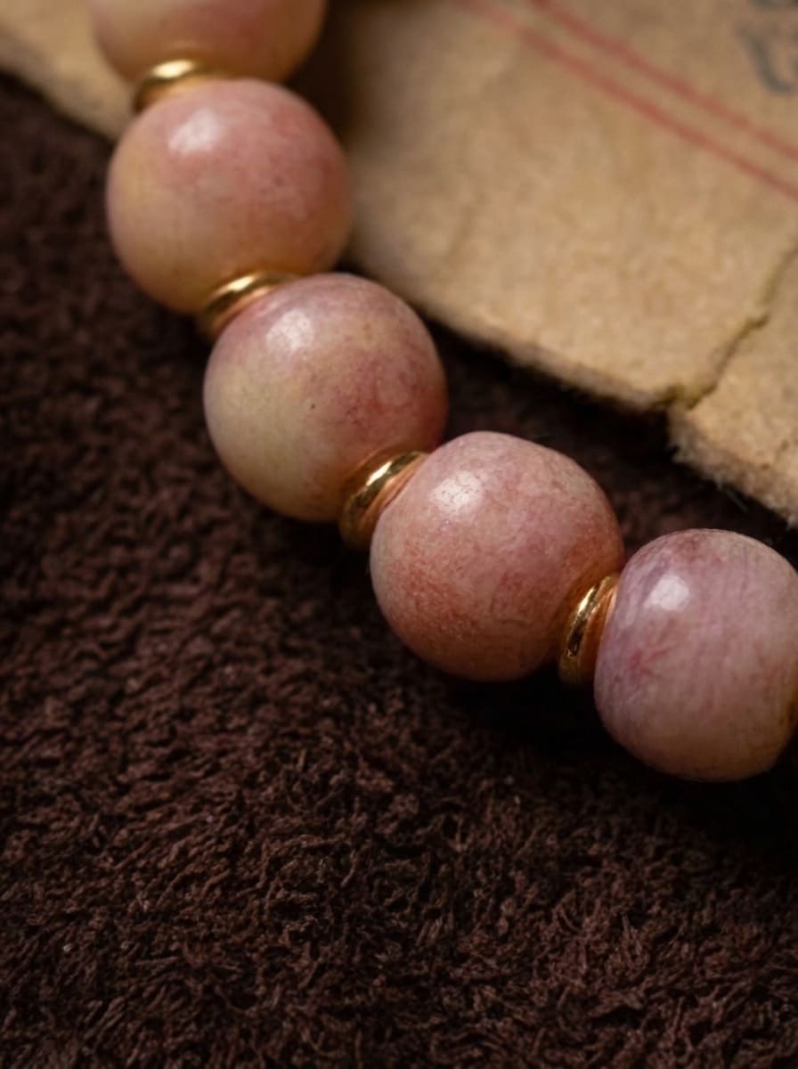 「Snowland」 Peach Bloom Bracelet