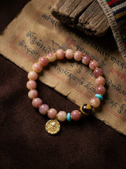 「Snowland」 Peach Bloom Bracelet