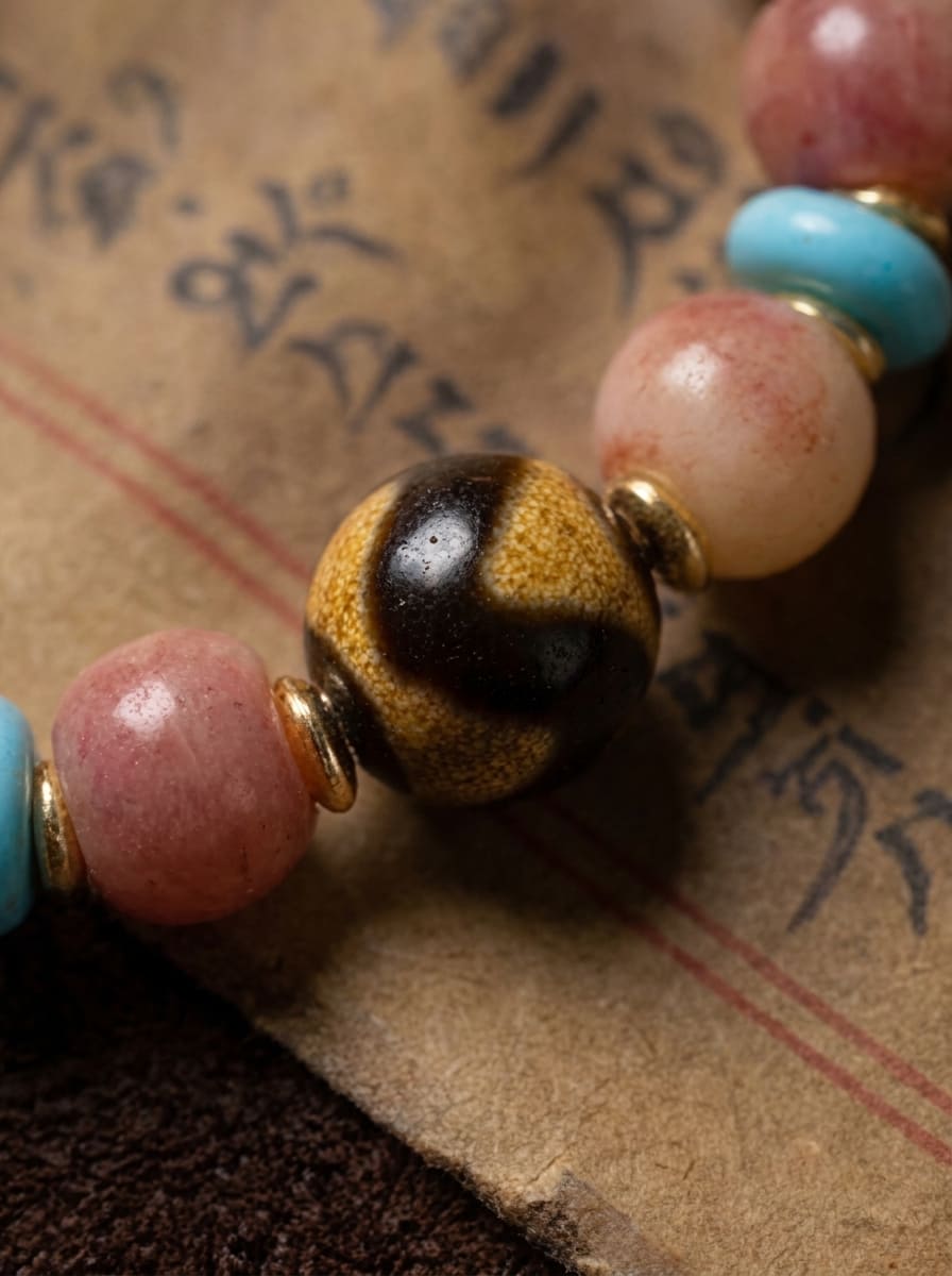 「Snowland」 Peach Bloom Bracelet