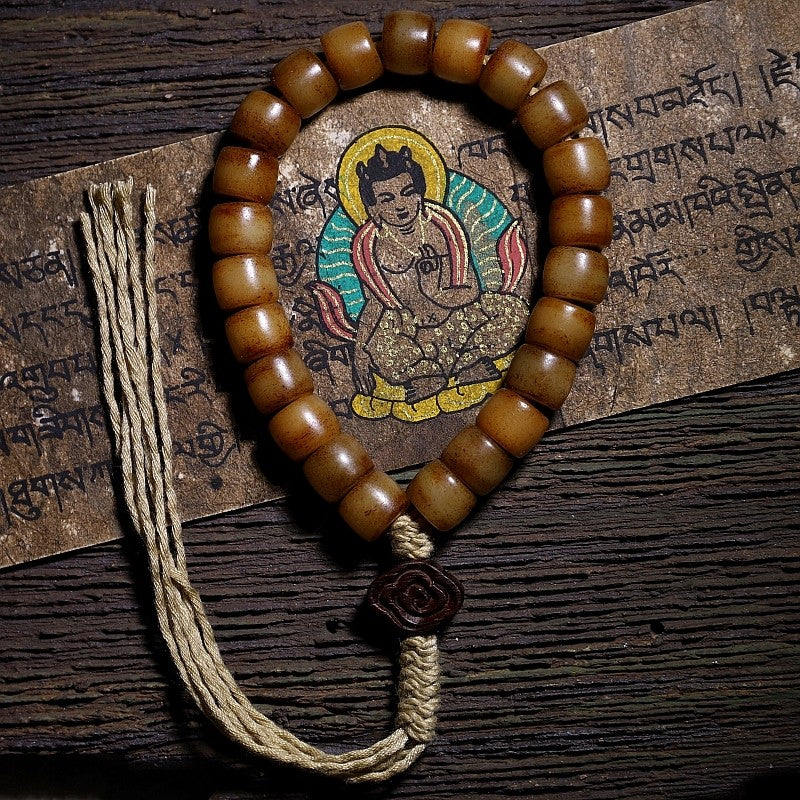 Tibetan Vintage Material · Natural Yak Bone Tibetan Handheld Bracelet