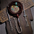 Collector-Grade Purple Gold Alms Bowl Bodhi 108 Prayer Beads | Dzi Bead Blessed Tibetan Buddha Beads Bracelet