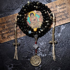Himalsoul Sunlight Gold Sheen Obsidian Bagua Mala