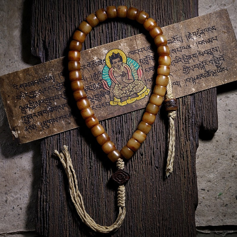Tibetan Vintage Material · Natural Yak Bone Tibetan Handheld Bracelet