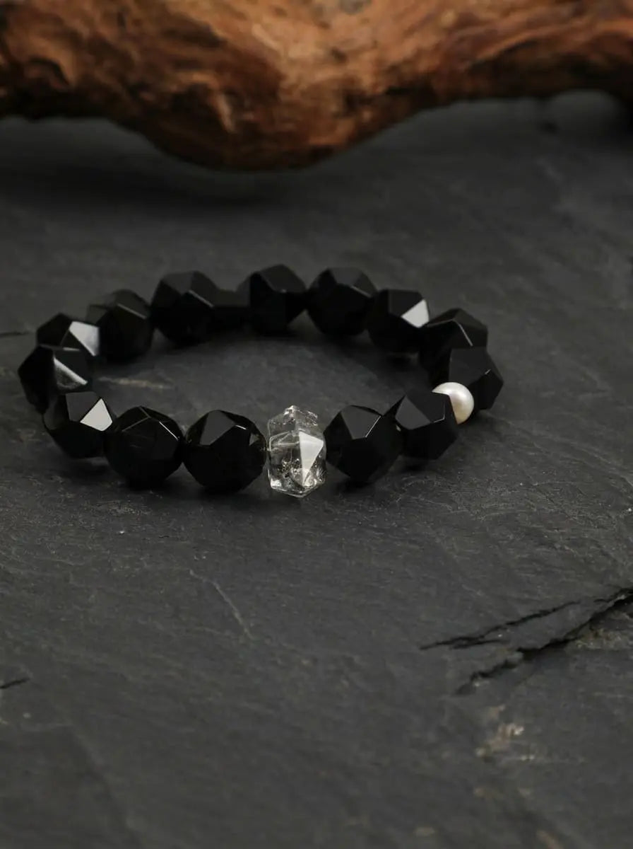 「Mystic Obsidian Deep Forest」 Bracelet