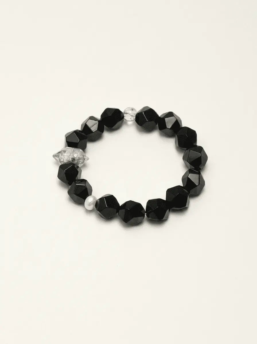 「Mystic Obsidian Deep Forest」 Bracelet