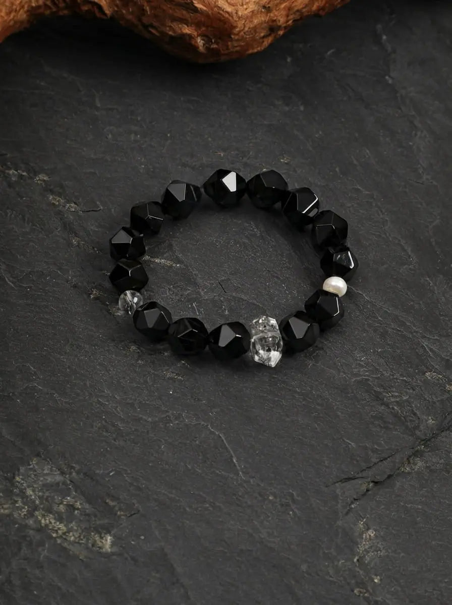「Mystic Obsidian Deep Forest」 Bracelet
