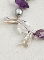 「Purple Resonance Crystal Ripple」 Bracelet