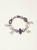 「Purple Resonance Crystal Ripple」 Bracelet