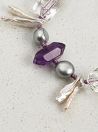 「Purple Resonance Crystal Ripple」 Bracelet