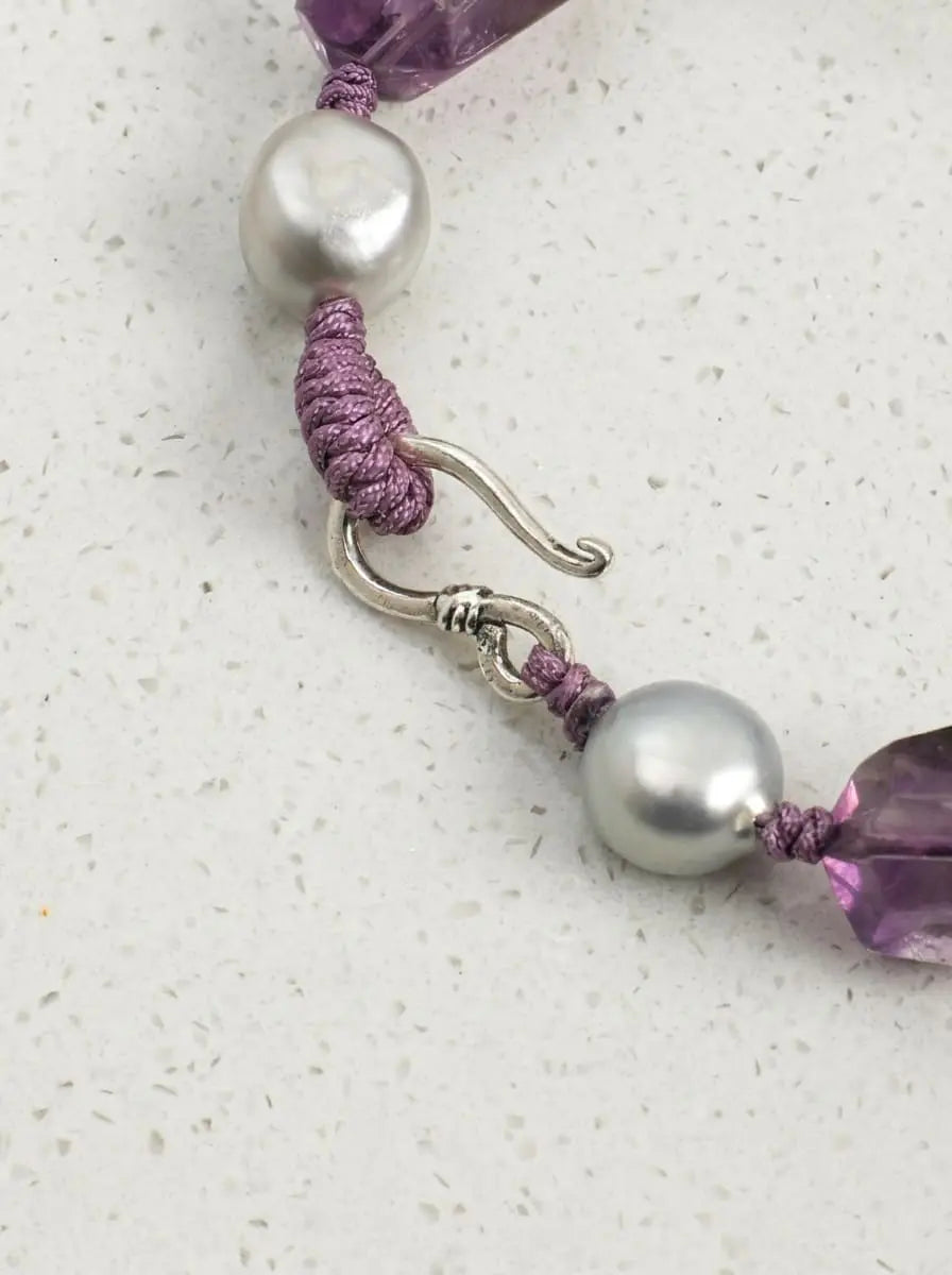 「Purple Resonance Crystal Ripple」 Bracelet