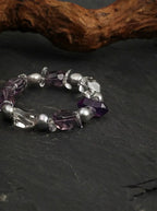 「Ice Purple Jade Accent」 Bracelet
