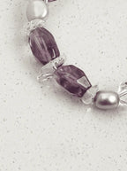 「Ice Purple Jade Accent」 Bracelet