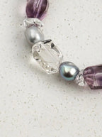 「Ice Purple Jade Accent」 Bracelet