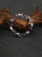 「Ice Purple Jade Accent」 Bracelet