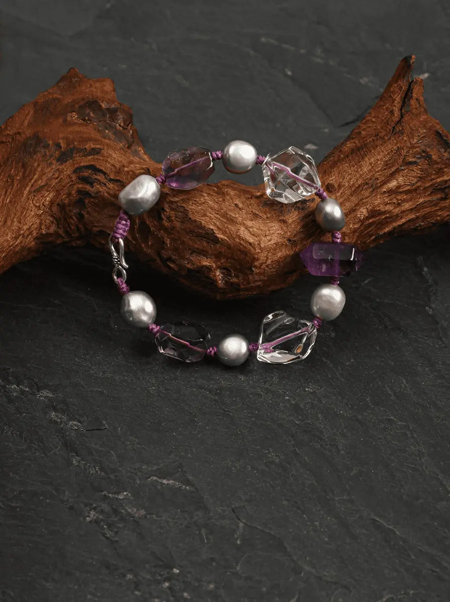 「Purple Mist Crystal Clarity」 Bracelet