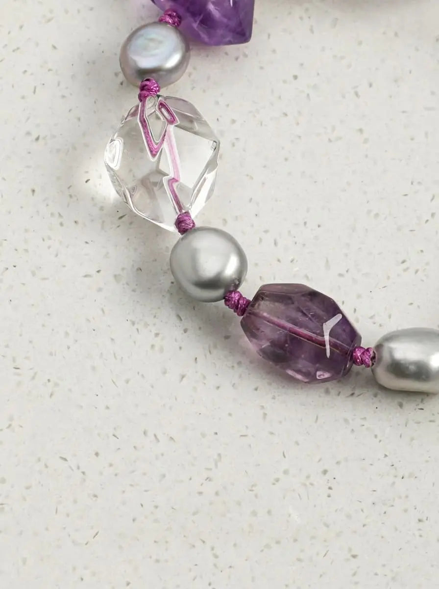 「Purple Mist Crystal Clarity」 Bracelet
