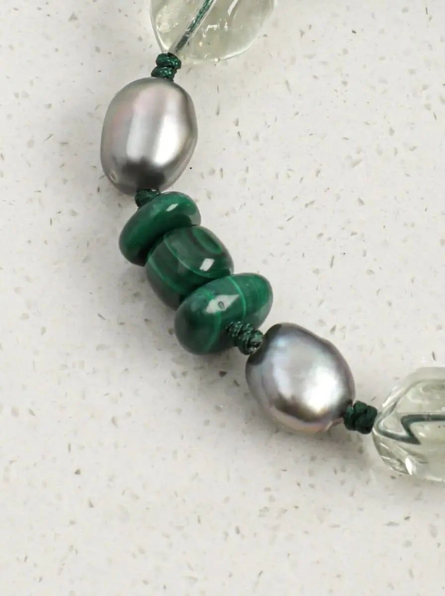 「Emerald Shadow & Condensed Light」 Bracelet