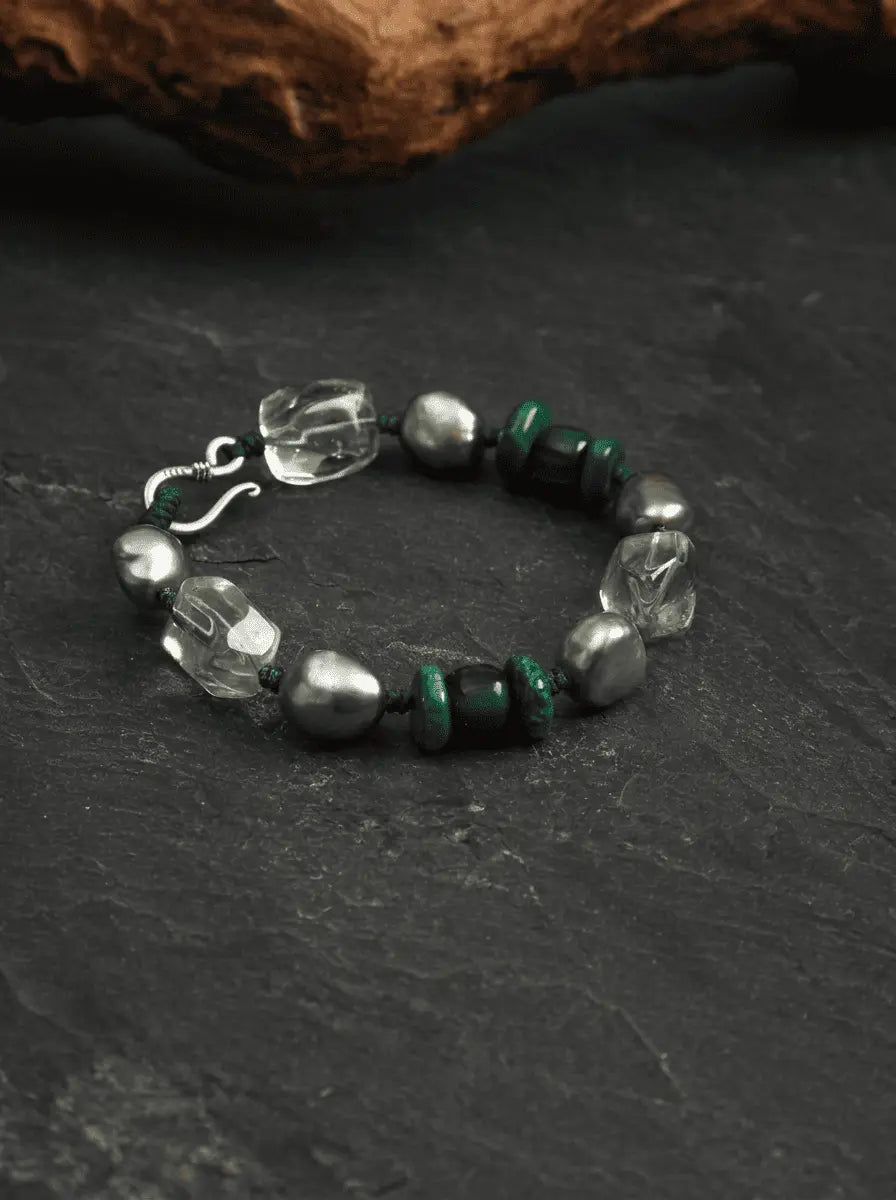 「Emerald Shadow & Condensed Light」 Bracelet