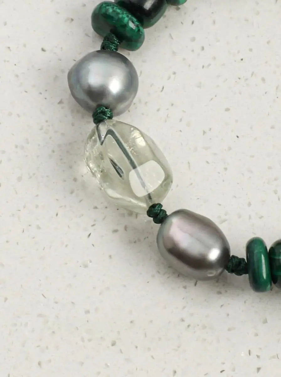 「Emerald Shadow & Condensed Light」 Bracelet