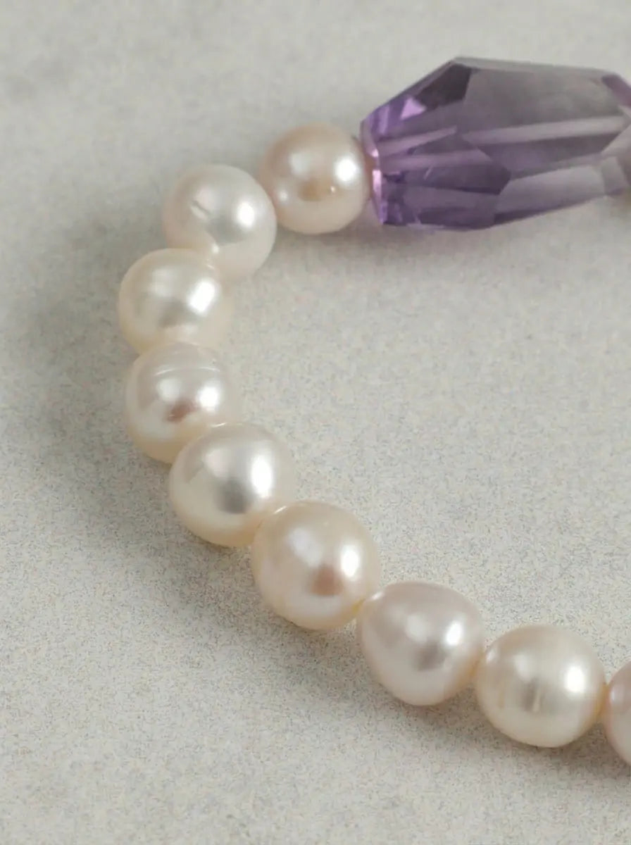 「Cliffside Dew Amethyst」 Bracelet